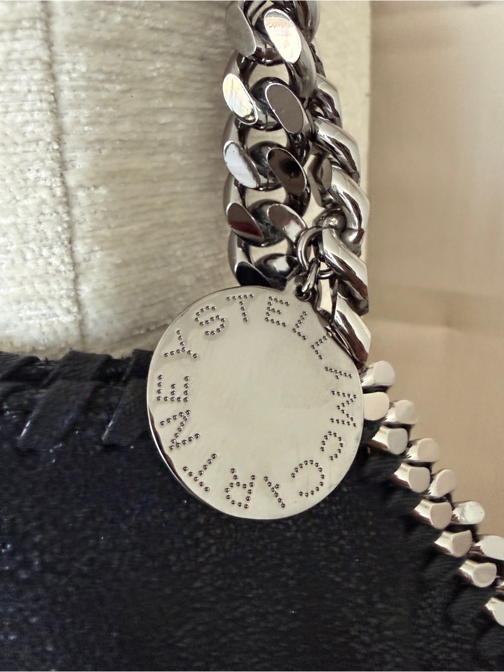 Stella McCartney Black Shoulder Bag with Gold & Silver Chains OP $1595 - Picture 12 of 16